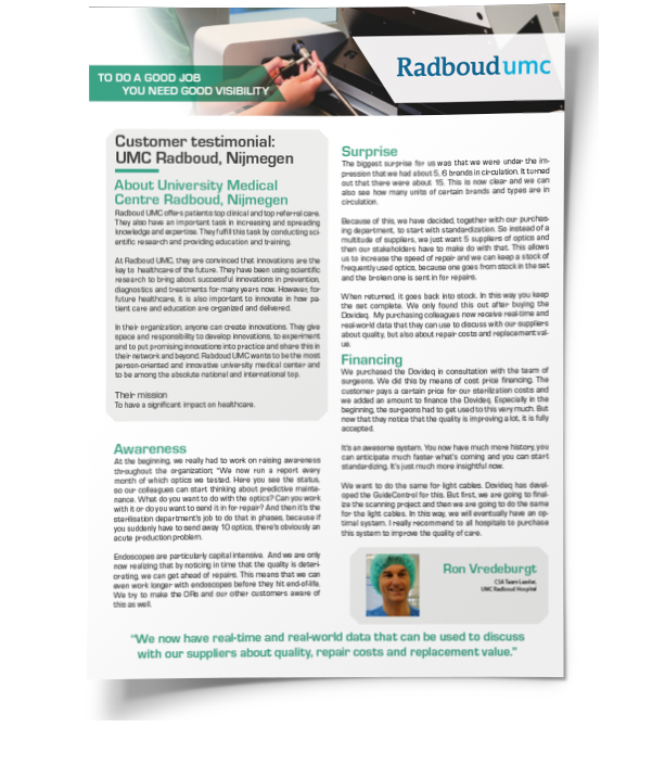 EN University Medical Center Radboud customer testimonial Mockup